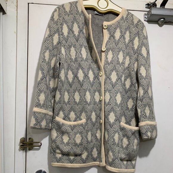 MADE IN ITALY FOR MAUS & HOFFMAN 100% CASHMERE KNITTED SWEATER CARDIGANS SIZE M - Picture 7 of 16
